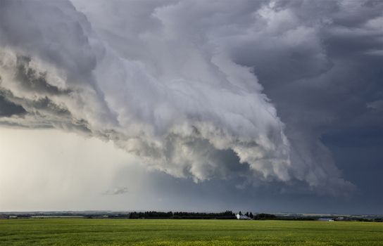 Prairie Storm Clouds Canada Saskatchewan Dramatic Summer