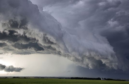 Prairie Storm Clouds Canada Saskatchewan Dramatic Summer