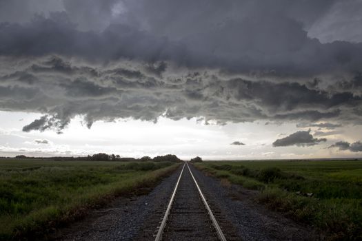 Prairie Storm Clouds Canada Saskatchewan Dramatic Summer