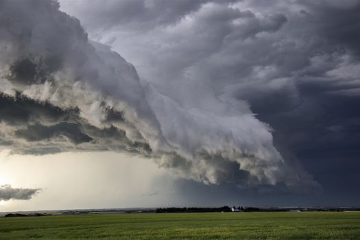 Prairie Storm Clouds Canada Saskatchewan Dramatic Summer