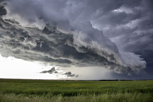 Prairie Storm Clouds Canada Saskatchewan Dramatic Summer