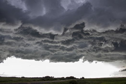 Prairie Storm Clouds Canada Saskatchewan Dramatic Summer