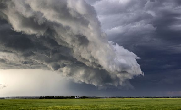 Prairie Storm Clouds Canada Saskatchewan Dramatic Summer