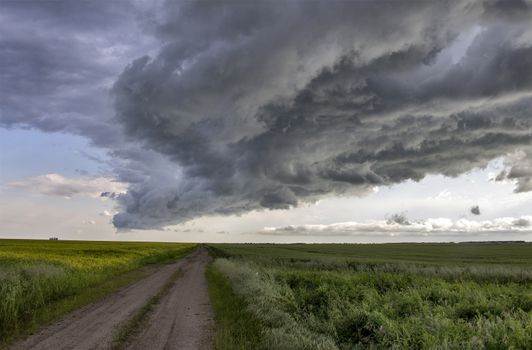 Prairie Storm Clouds Canada Saskatchewan Dramatic Summer