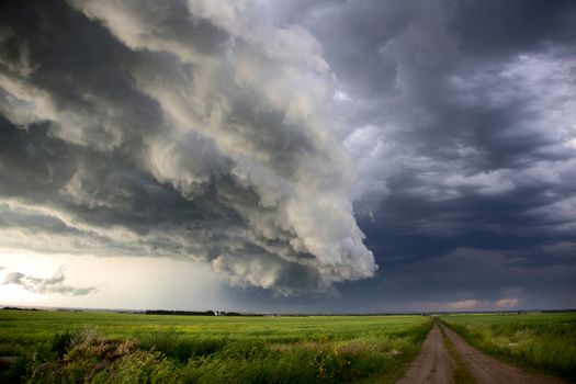 Prairie Storm Clouds Canada Saskatchewan Dramatic Summer