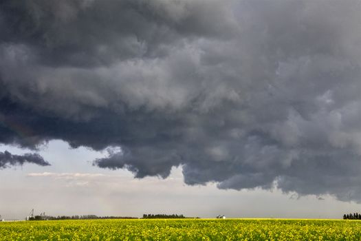 Prairie Storm Clouds Canada Saskatchewan Dramatic Summer