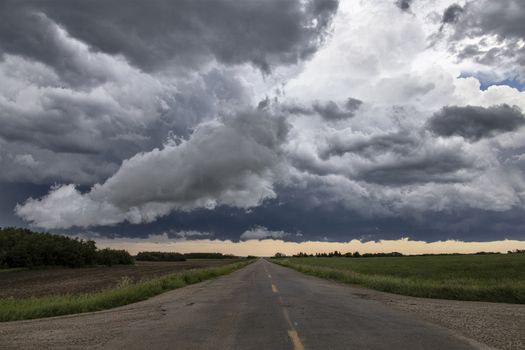 Prairie Storm Clouds Canada Saskatchewan Dramatic Summer