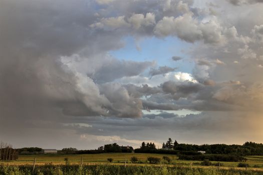 Prairie Storm Clouds Canada Saskatchewan Dramatic Summer