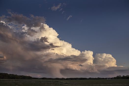 Prairie Storm Clouds Canada Saskatchewan Dramatic Summer
