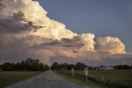Prairie Storm Clouds Canada Saskatchewan Dramatic Summer
