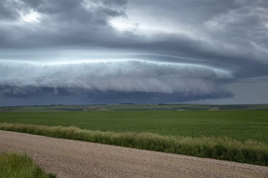 Prairie Storm Clouds Canada Saskatchewan Dramatic Summer