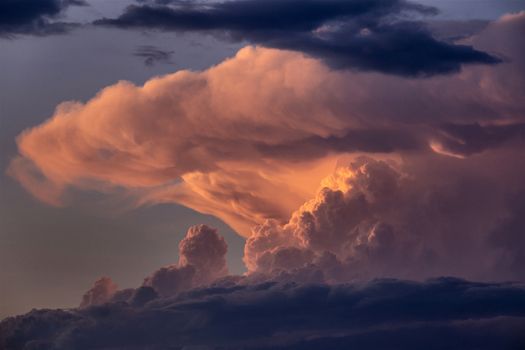Prairie Storm Clouds Canada Saskatchewan Dramatic Sunset