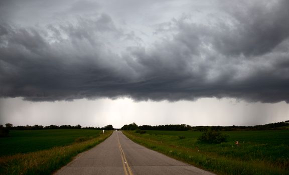 Prairie Storm Clouds Canada Saskatchewan Dramatic Summer