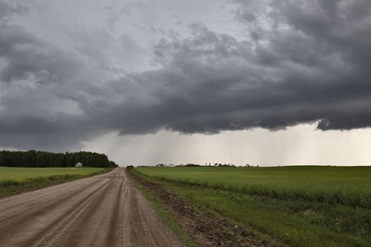 Prairie Storm Clouds Canada Saskatchewan Dramatic Summer