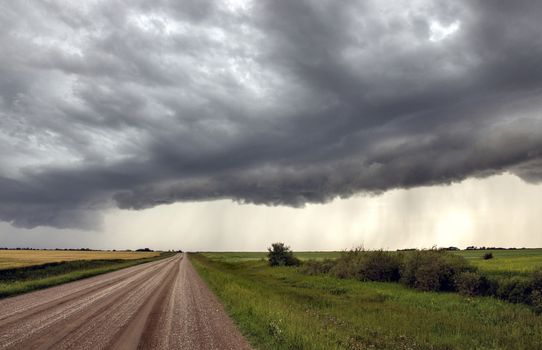 Prairie Storm Clouds Canada Saskatchewan Dramatic Summer
