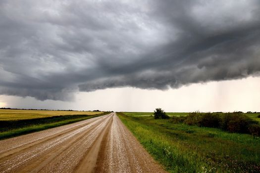 Prairie Storm Clouds Canada Saskatchewan Dramatic Summer