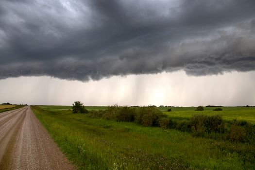 Prairie Storm Clouds Canada Saskatchewan Dramatic Summer