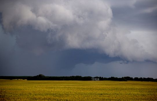 Prairie Storm Clouds Canada Saskatchewan Dramatic Summer