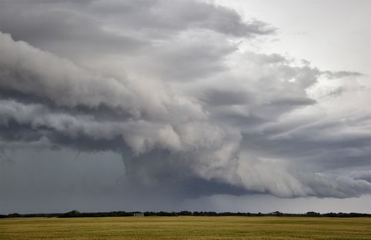 Prairie Storm Clouds Canada Saskatchewan Dramatic Summer