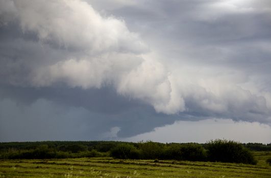 Prairie Storm Clouds Canada Saskatchewan Dramatic Summer