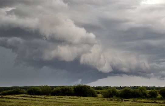 Prairie Storm Clouds Canada Saskatchewan Dramatic Summer