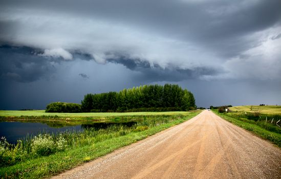 Prairie Storm Clouds Canada Saskatchewan Dramatic Summer
