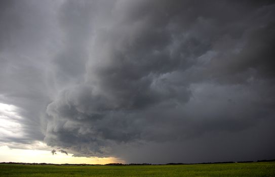 Prairie Storm Clouds Canada Saskatchewan Dramatic Summer