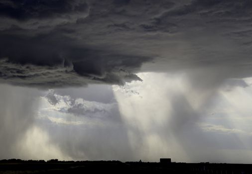 Prairie Storm Clouds Canada Saskatchewan Dramatic Summer