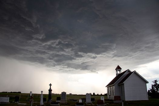 Prairie Storm Clouds Canada Saskatchewan Dramatic Summer
