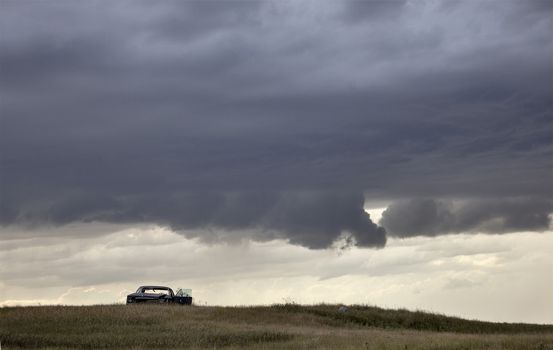 Prairie Storm Clouds Canada Saskatchewan Dramatic Summer