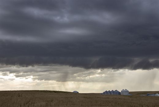 Prairie Storm Clouds Canada Saskatchewan Dramatic Summer