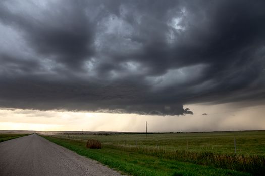 Prairie Storm Clouds Canada Saskatchewan Dramatic Summer
