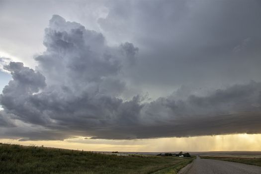 Prairie Storm Clouds Canada Saskatchewan Dramatic Summer