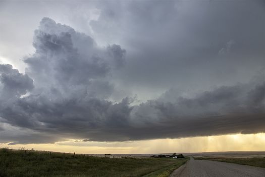 Prairie Storm Clouds Canada Saskatchewan Dramatic Summer
