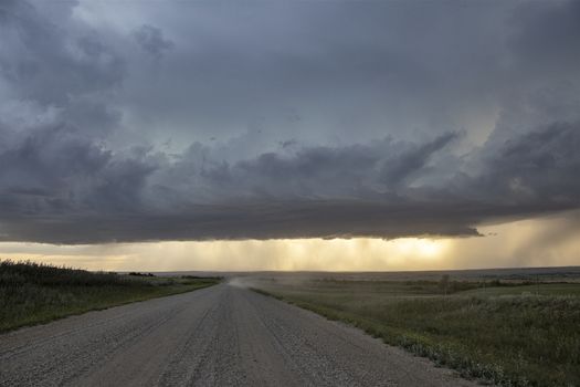 Prairie Storm Clouds Canada Saskatchewan Dramatic Summer