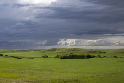 Prairie Storm Clouds Canada Saskatchewan Dramatic Summer