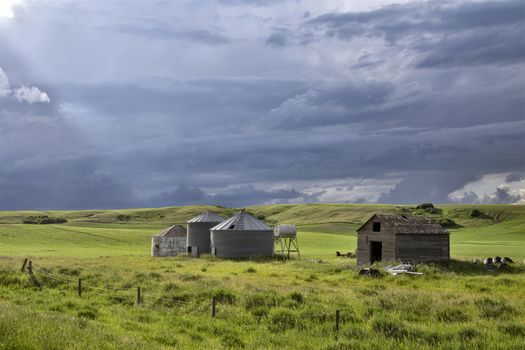Prairie Storm Clouds Canada Saskatchewan Dramatic Summer