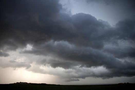 Prairie Storm Clouds Canada Saskatchewan Dramatic Summer