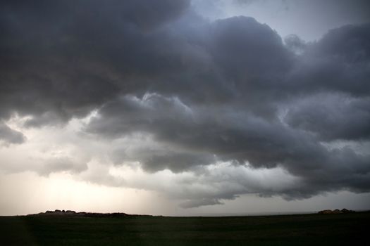 Prairie Storm Clouds Canada Saskatchewan Dramatic Summer