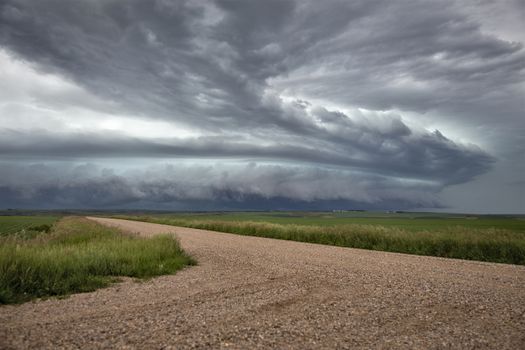 Prairie Storm Clouds Canada Saskatchewan Dramatic Summer