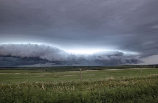 Prairie Storm Clouds Canada Saskatchewan Dramatic Summer