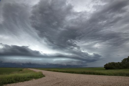 Prairie Storm Clouds Canada Saskatchewan Dramatic Summer