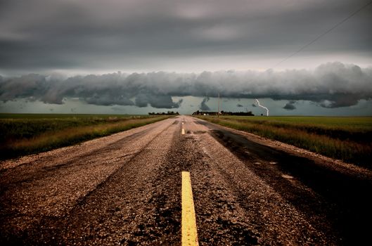 Prairie Storm Clouds Canada Saskatchewan Dramatic Summer