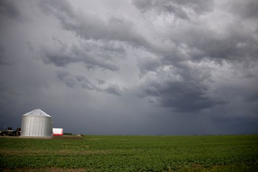 Prairie Storm Clouds Canada Saskatchewan Dramatic Summer