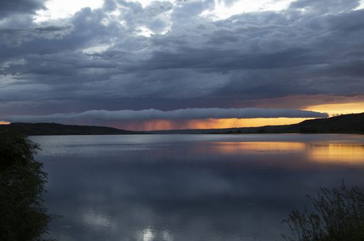 Prairie Storm Clouds Canada Saskatchewan Dramatic Sunset