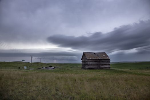 Prairie Storm Clouds Canada Saskatchewan Dramatic Sunset