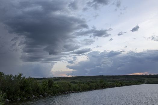 Prairie Storm Clouds Canada Saskatchewan Dramatic Summer
