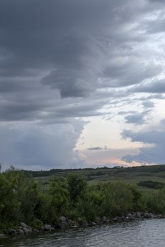 Prairie Storm Clouds Canada Saskatchewan Dramatic Summer