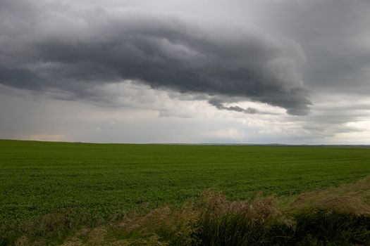 Prairie Storm Clouds Canada Saskatchewan Dramatic Summer