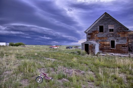 Prairie Storm Clouds Canada Saskatchewan Dramatic Summer